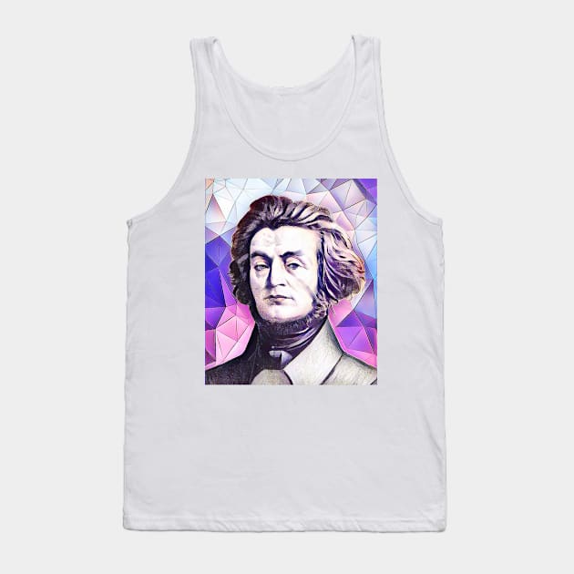 Adam Mickiewicz Pink Portrait | Adam Mickiewicz Artwork 8 Tank Top by JustLit